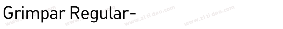 Grimpar Regular字体转换